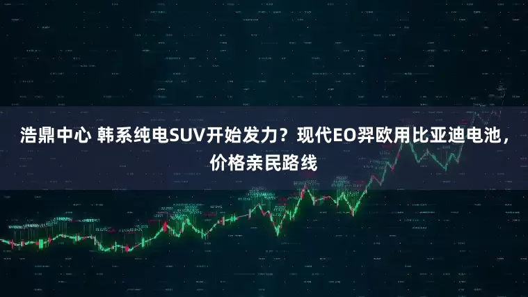 浩鼎中心 韩系纯电SUV开始发力？现代EO羿欧用比亚迪电池，价格亲民路线
